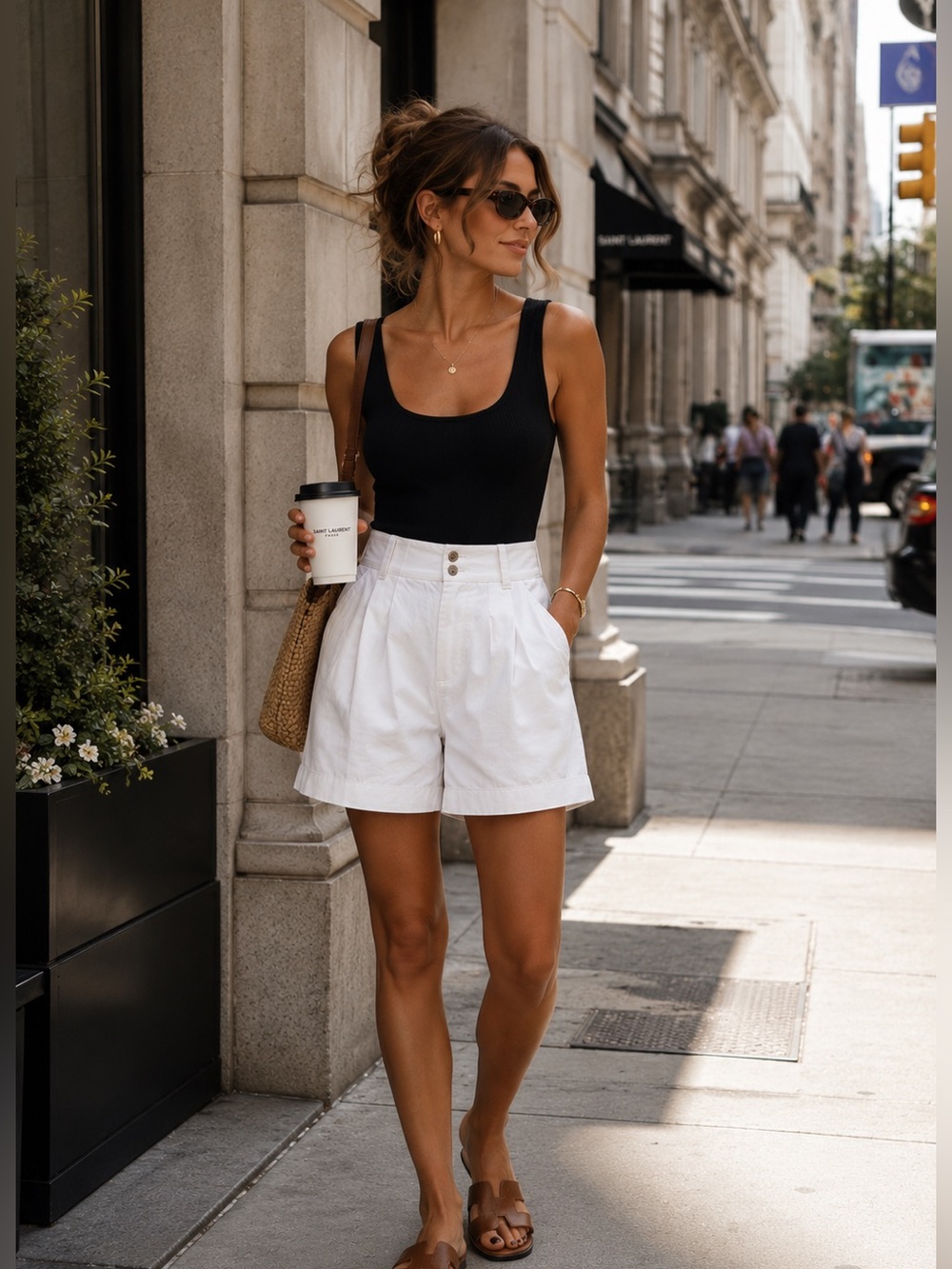 NWT Madewell White Pleated Trouser Shorts High Rise Tailored 0